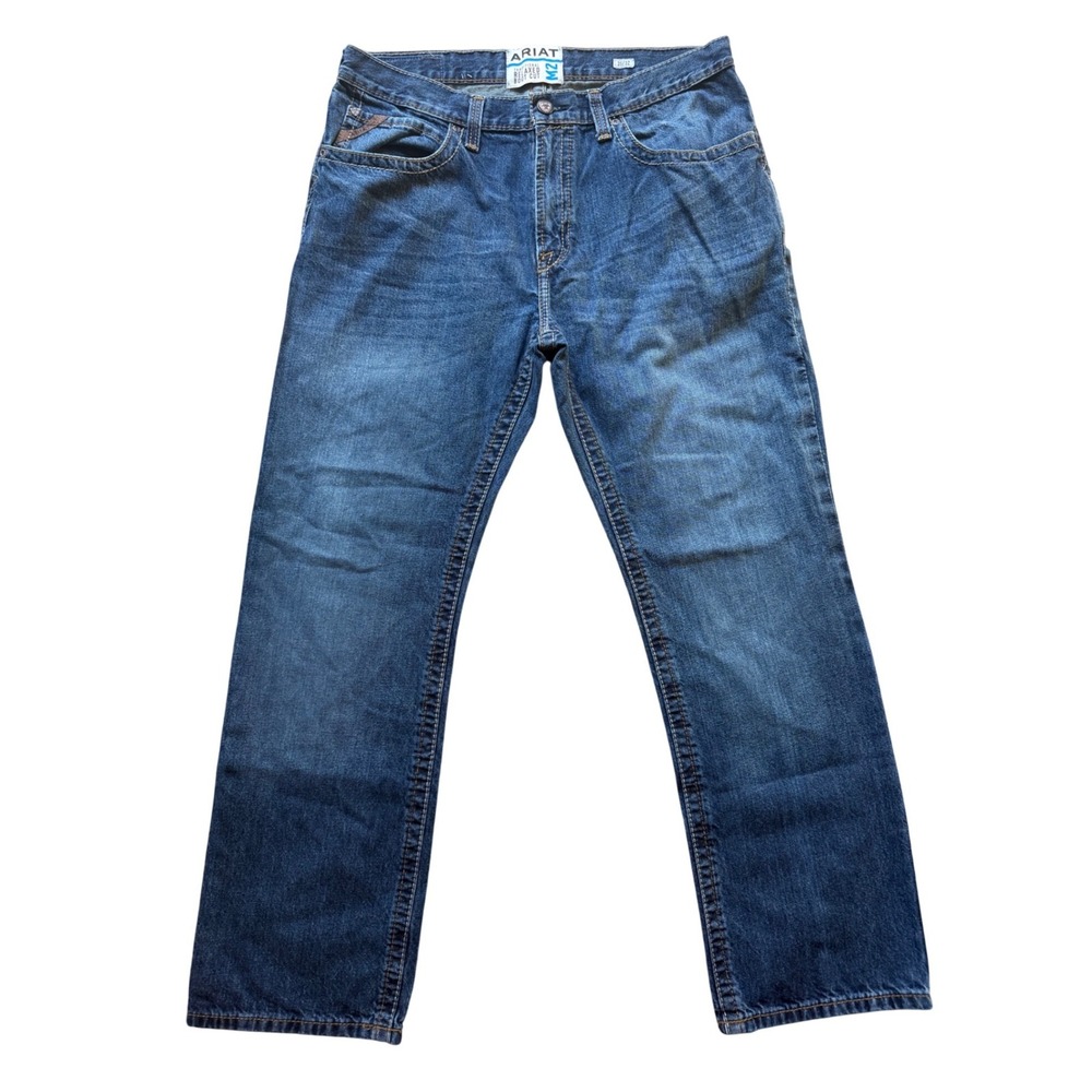 Ariat M2 Relaxed Boot Cut Jeans Mens 35x32 Dusty Road Medium Wash Denim 10011746